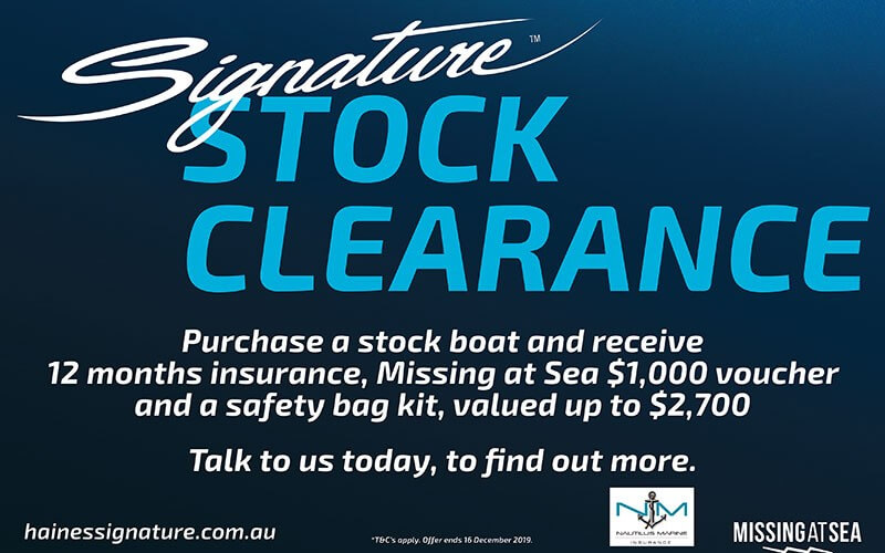 Signature stock clearance